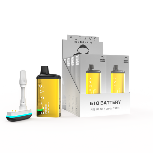 Incognito ElfPro 510 Vape Cartridge Battery - Gold