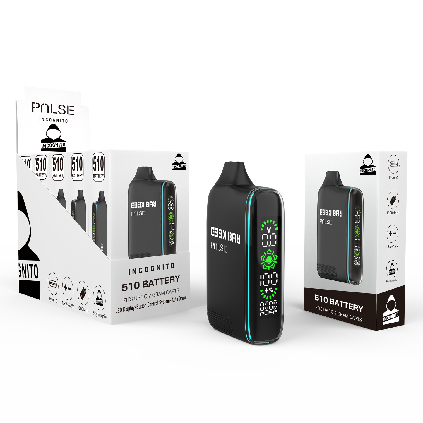 Incognito Pulse 510 Cart Battery