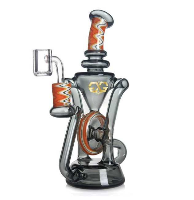 Glass Guru Waterpipe 8" Recycler Insert Perc