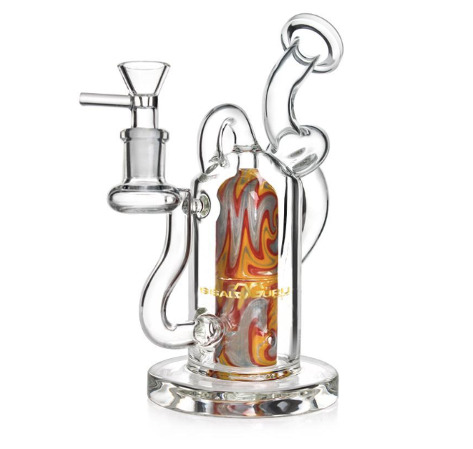 The Glass Guru 9" Recycler Inline Perc: Premium Waterpipe Excellence in Oklahoma