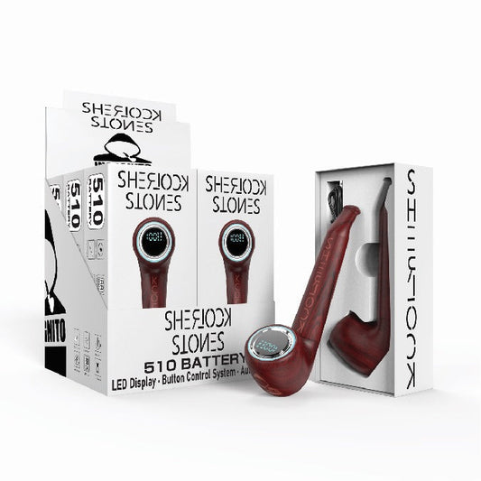 Discreet Vaping Redefined: Incognito's Sherlock Stones Red Wood Battery in Oklahoma