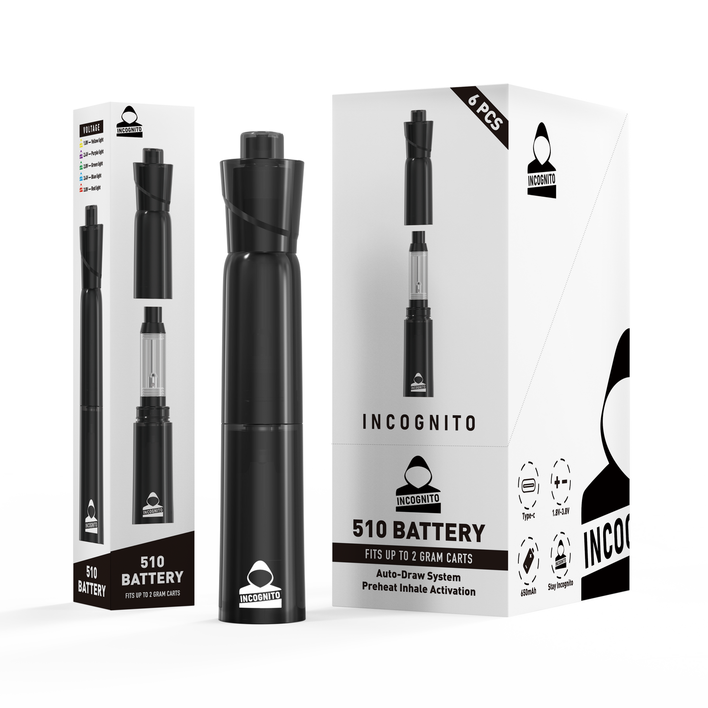 Incognito Marker 510 Cartridge Battery