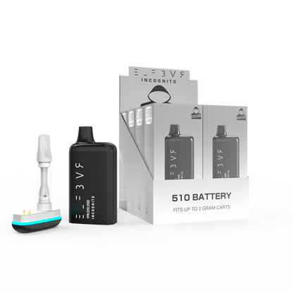 Incognito ElfPro 510 Vape Cartridge Battery - Black