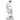 Glass Guru Waterpipe 9" Recycler Showerhead Blue