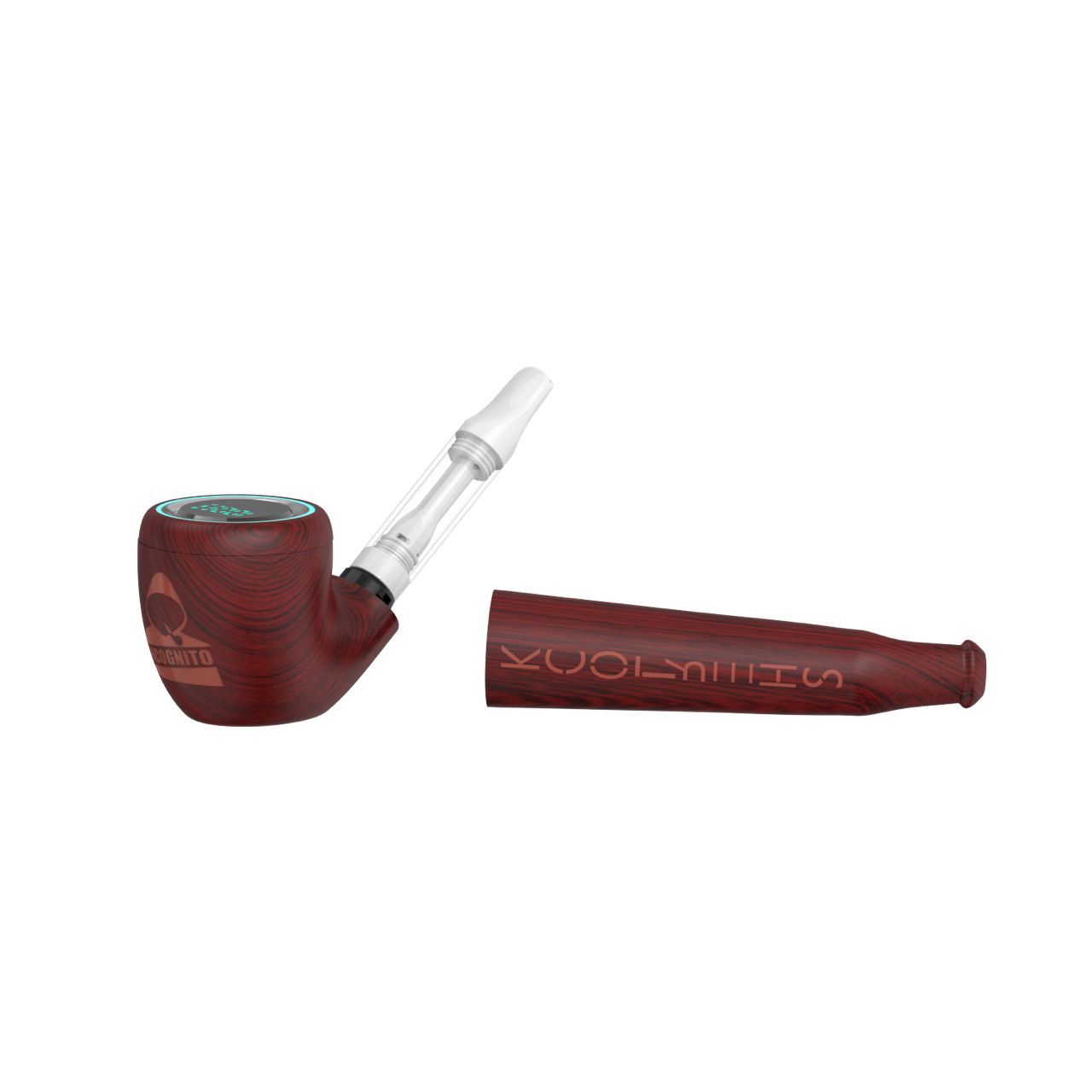 Sherlock Stones 510 Vape Cart Battery - Cherry Wood